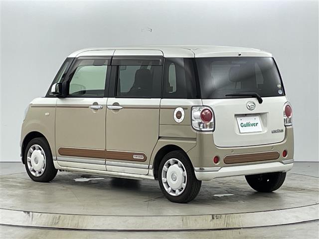 ムーヴキャンバス Ｘリミテッドメイクアップ　ＳＡＩＩ　禁煙車　オーディオ　両側パワースライドドア　衝突軽減ブレーキ　アイドリングストップ　レーンキープアシスト　オートエアコン　フロアマット　スマートキー　プッシュスタート　ベンチシート　電動格納ミラー（32枚目）