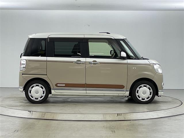 ムーヴキャンバス Ｘリミテッドメイクアップ　ＳＡＩＩ　禁煙車　オーディオ　両側パワースライドドア　衝突軽減ブレーキ　アイドリングストップ　レーンキープアシスト　オートエアコン　フロアマット　スマートキー　プッシュスタート　ベンチシート　電動格納ミラー（35枚目）