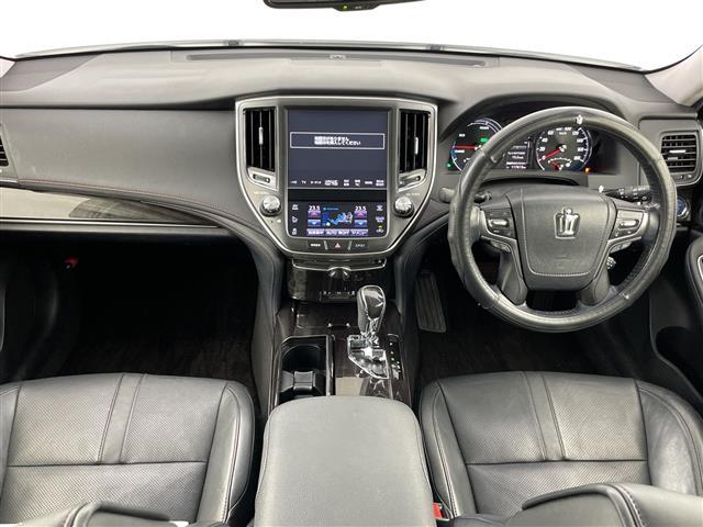 クラウンハイブリッド アスリートS 禁煙車 純正8インチナビ バックカメラ 衝突軽減ブレーキ ドライブレコーダー ステアリングヒーター シートヒーター シートベンチレーション パワーシート レーダークルーズコントロール コーナーセンサー(2枚目)