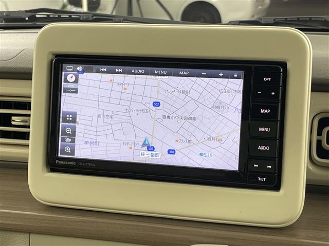 アルトラパン X 禁煙車 純正7インチナビ 全方位カメラ 衝突軽減ブレーキ ドライブレコーダー シートヒーター アイドリングストップ レーンキープアシスト ETC Bluetooth ベンチシート スマートキー USB(6枚目)