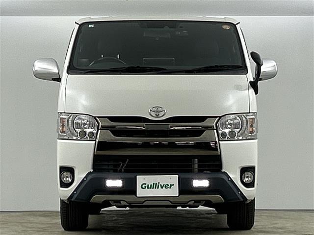 レジアスエースバン スーパーＧＬ　ダークプライムＩＩ　アルパイン１１インチナビ　ｂｌｕｅｔｏｏｔｈ　　ＤＶＤ　フルセグＴＶ　社外ＥＴＣ　社外ドライブレコーダー　衝突軽減ブレーキ　ベットキット　ヒッチメンバー　フォグライト　社外１６インチアルミ（30枚目）