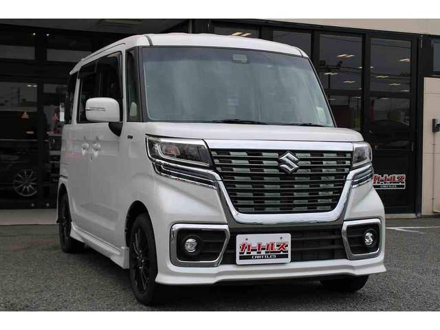 スペーシアカスタム ハイブリッドGS 両側スライド・片側電動 ナビ TV クリアランスソナー 衝突被害軽減システム LEDヘッドランプ スマートキー アイドリングストップ 電動格納ミラー シートヒーター ベンチシート CVT(2枚目)