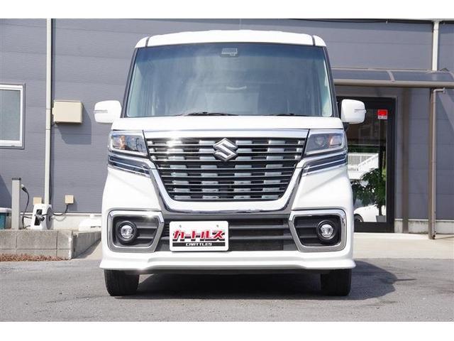 スペーシアカスタム ハイブリッドGS 両側スライド・片側電動 ナビ TV クリアランスソナー 衝突被害軽減システム LEDヘッドランプ スマートキー アイドリングストップ 電動格納ミラー シートヒーター ベンチシート CVT(3枚目)