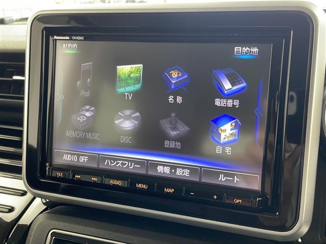 スペーシアカスタム ハイブリッドＸＳターボ　／純正８インチナビ／ＣＤ／ＤＶＤ／Ｂｌｕｅｔｏｏｔｈ／ＳＤ／全周囲カメラ／両側パワースライドドア／衝突軽減システム／クルーズコントロール／シートヒーター／ドアバイザー／フロアマット／１５インチアルミ（5枚目）
