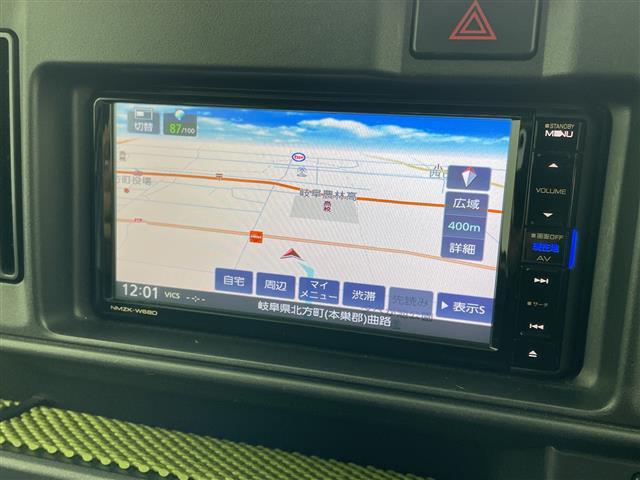 ハイゼットカーゴ デッキバンG 純正ナビ CD DVD Bluetooth USB SD TV バックカメラ 両側パワースライドドア ドライブレコーダー ヘッドライトレベライザー LEDヘッドライト ETC2.0 衝突軽減ブレーキ(6枚目)