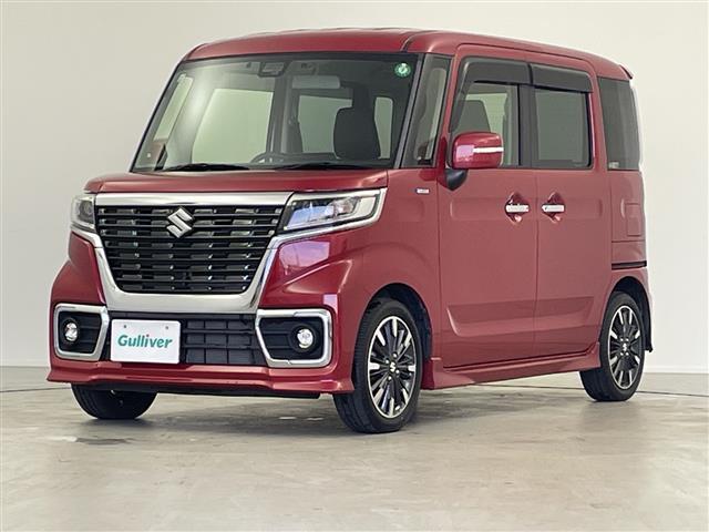 スペーシアカスタム ハイブリッドXSターボ 純正8型ナビ 両側パワースライドドア LEDヘッドライト オートライト ハーフレザーシート シートヒーター(D席) 純正ビルトインETC シートバックテーブル スズキセーフティサポート 衝突軽減(31枚目)