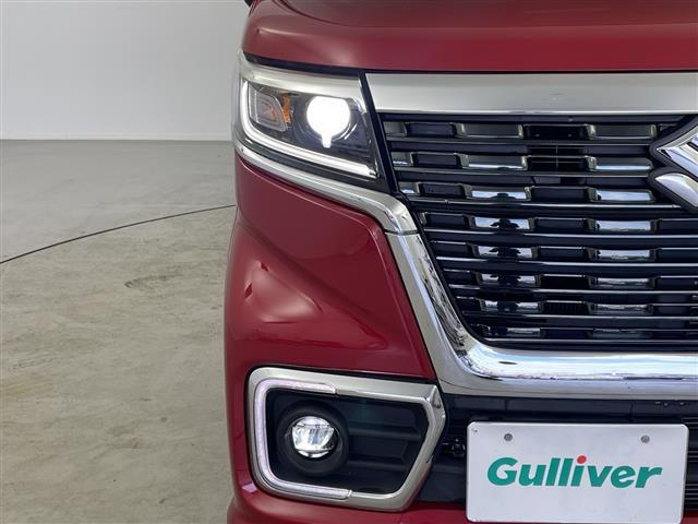 スペーシアカスタム ハイブリッドXSターボ 純正8型ナビ 両側パワースライドドア LEDヘッドライト オートライト ハーフレザーシート シートヒーター(D席) 純正ビルトインETC シートバックテーブル スズキセーフティサポート 衝突軽減(37枚目)