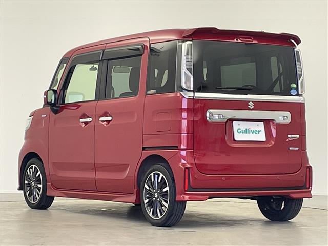 スペーシアカスタム ハイブリッドXSターボ 純正8型ナビ 両側パワースライドドア LEDヘッドライト オートライト ハーフレザーシート シートヒーター(D席) 純正ビルトインETC シートバックテーブル スズキセーフティサポート 衝突軽減(41枚目)