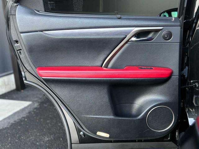 RX RX450h Fスポーツ 純正メモリーナビ Bluetooth接続 フルセグTV視聴 CD/DVD再生 バックカメラ クリアランスソナー 前後ドライブレコーダー ETC 赤レザーシート 20インチアルミ スマートキー 禁煙車(37枚目)