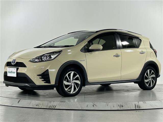 アクア クロスオーバー グラム 純正ナビ バックカメラ 衝突軽減ブレーキ 前後ドライブレコーダー オートライト ハーフレザー調シート スマートキー プッシュスタート 純正フロアマット ドアバイザー ルーフレール 取扱説明書(35枚目)