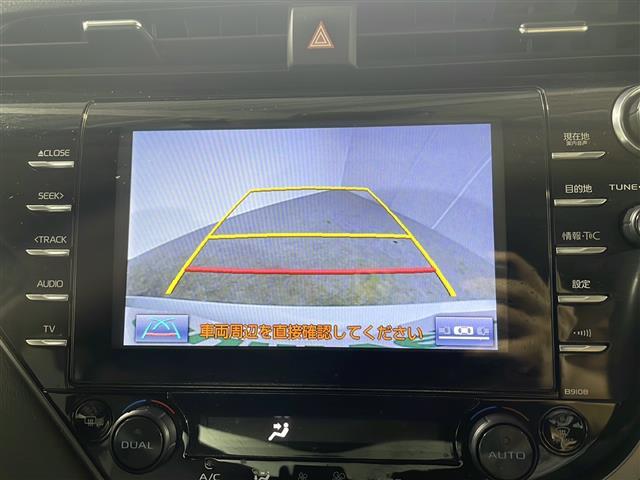 【バックモニター】後ろのカメラの映像をモニターに映し出すことができます！後方の見えない死角や、障害物との距離感をしっかり確認することができます！駐車が苦手な方におすすめです。