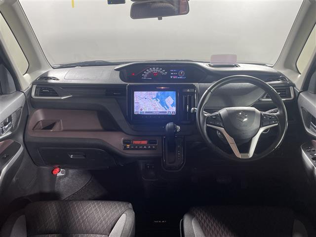 ソリオバンディット ハイブリッドＭＶ　禁煙車　純正９インチナビ　フルセグＴＶ　ＣＤ　ＤＶＤ　Ｂｌｕｅｔｏｏｔｈ　全方位カメラ　両側パワースライドドア　クルーズコントロール　ヘッドアップディスプレイ　前後ドライブレコーダー　ＥＴＣ（3枚目）