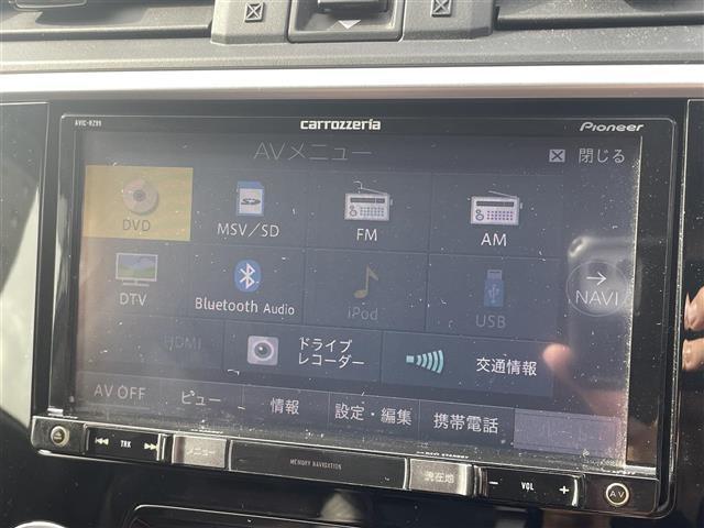 レヴォーグ ２．０ＳＴＩスポーツアイサイト　禁煙車　アドバンスドセイフティＰＫＧ　赤革シート　パワーシート　シートヒーター　カロツェリアナビ　Ｓ／Ｂカメラ　フルセグ　Ｂｌｕｅｔｏｏｔｈ　ＳＴＩエアロ　社外マフラー　社外テール　純正１８インチＡＷ（5枚目）