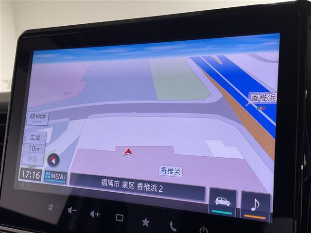 スペーシア ハイブリッドＸ　純正メモリナビ（フルセグＴＶ／Ｂｌｕｅｔｏｏｔｈ）全方位モニター　衝突軽減ブレーキ　レーンキープアシスト　レーダークルコン　シートヒーター　サーキュレーター　リアコーナーセンサー　ステアリングリモコン（4枚目）
