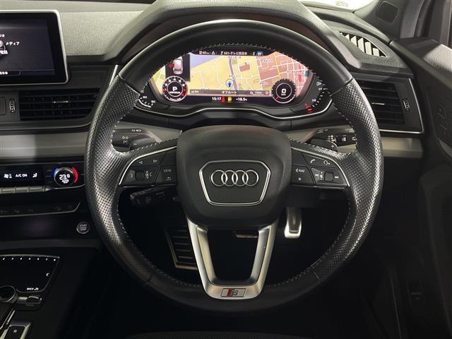 Q5 2.0TFSIクワトロ スポーツ Sラインパッケージ サンルーフ 純正ナビゲーション フルセグテレビ バックカメラ BANG&OLUFSENサウンド 革巻きステアリング パトルシフト オートライト LEDヘッドライト ドライブレコーダー コーナーセンサー(27枚目)