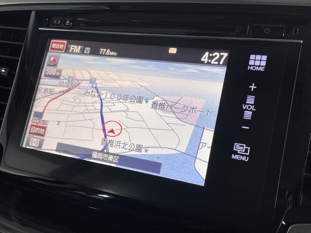 オデッセイ アブソルート・ＥＸ　純正ナビ（ＣＤ／ＤＶＤ／ＢＴ／フルセグＴＶ　）バックモニター　純正フリップダウンモニター　シティブレーキアクティブシステム　ＢＳＭ　クルーズコントロール　ハーフレザーシート　シートヒーター（3枚目）