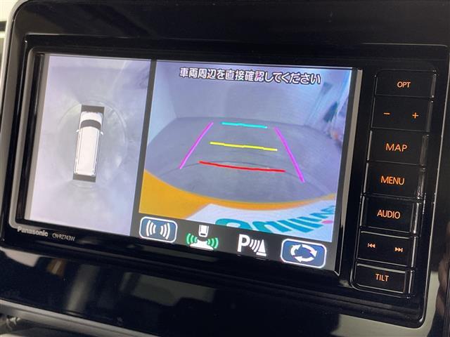 スペーシアカスタム ハイブリッドＸＳターボ　禁煙車　純正ナビゲーション　フルセグテレビ　全方位モニター　ＬＥＤヘッドライト　クルーズコントロール　シートヒーター　ベンチシート　社外１６インチアルミホイール　両側パワースライドドア　スマートキー（2枚目）