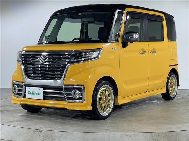 スペーシアカスタム ハイブリッドＸＳターボ　禁煙車　純正ナビゲーション　フルセグテレビ　全方位モニター　ＬＥＤヘッドライト　クルーズコントロール　シートヒーター　ベンチシート　社外１６インチアルミホイール　両側パワースライドドア　スマートキー（46枚目）