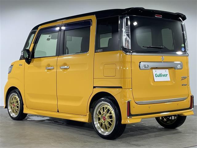 スペーシアカスタム ハイブリッドＸＳターボ　禁煙車　純正ナビゲーション　フルセグテレビ　全方位モニター　ＬＥＤヘッドライト　クルーズコントロール　シートヒーター　ベンチシート　社外１６インチアルミホイール　両側パワースライドドア　スマートキー（47枚目）