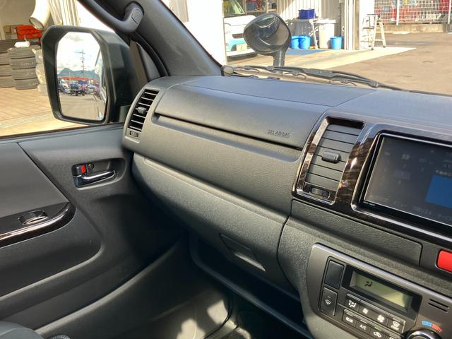 ハイエースバン スーパーＧＬ　ダークプライムＩＩ　１オーナー　特別仕様車　ディーゼル　冬タイヤＡＷ　寒冷地仕様　ドラレコ前後　７インチナビ　バックカメラ　ＢＴ　ＥＴＣ２．０　コーナーセンサー　ワイパー熱線　両側パワスラ　ＬＥＤ　フォグ　記録簿　保証書（41枚目）