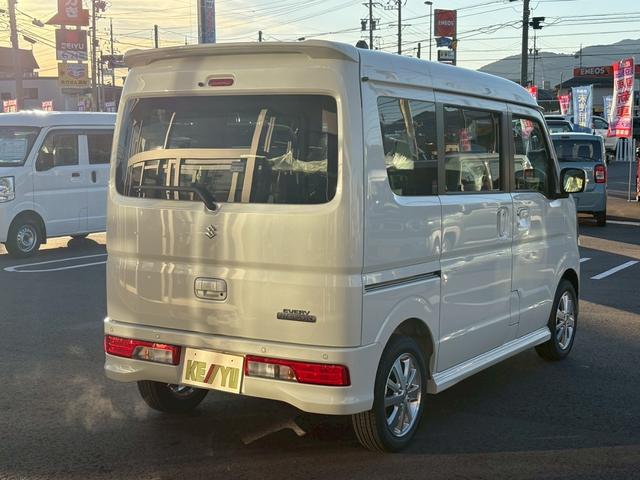 エブリイワゴン PZターボスペシャル 【4WDハイルーフ】【届出済未使用車】【衝突軽減装置&車線逸脱警報】LEDヘッドライト シートヒーター 両側電動スライド オートステップ コーナーセンサー スマートキー 純正AW 横滑り防止(6枚目)