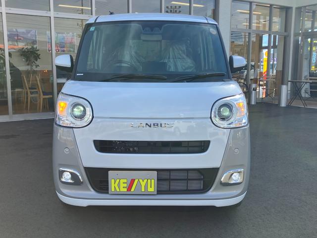 ムーヴキャンバス ストライプスGターボ 【登録済未使用車】【ターボ】【4WD】【衝突軽減】【車線逸脱】【アダプティブクルーズ】【シートヒーター】【両側自動スライド】【障害物センサー】(12枚目)