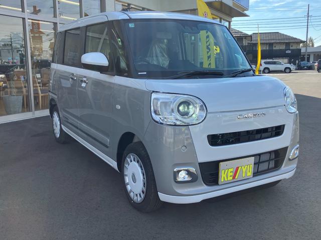 ムーヴキャンバス ストライプスGターボ 【登録済未使用車】【ターボ】【4WD】【衝突軽減】【車線逸脱】【アダプティブクルーズ】【シートヒーター】【両側自動スライド】【障害物センサー】(13枚目)