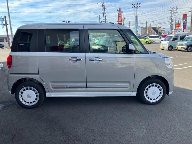 ムーヴキャンバス ストライプスGターボ 【登録済未使用車】【ターボ】【4WD】【衝突軽減】【車線逸脱】【アダプティブクルーズ】【シートヒーター】【両側自動スライド】【障害物センサー】(14枚目)