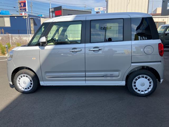 ムーヴキャンバス ストライプスGターボ 【登録済未使用車】【ターボ】【4WD】【衝突軽減】【車線逸脱】【アダプティブクルーズ】【シートヒーター】【両側自動スライド】【障害物センサー】(17枚目)