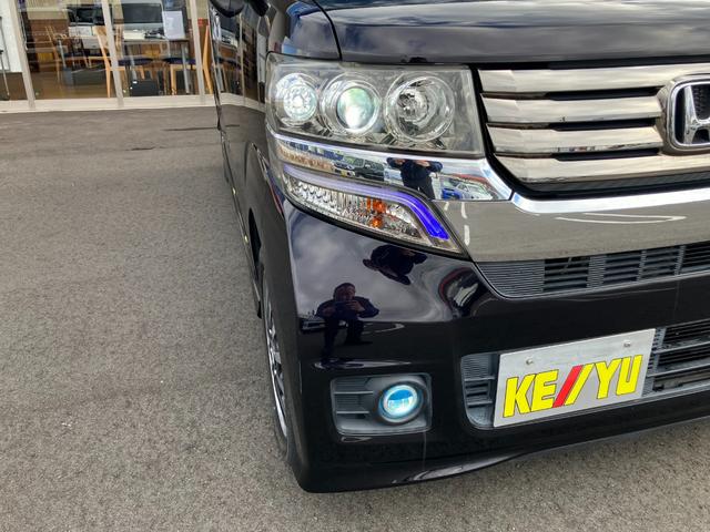 N-BOXカスタム G ターボSSパッケージ 特別仕様車 4WD 禁煙車 7インチ純正ナビ バックカメラ Bluetooth 衝突軽減 横滑り シートヒーター ETC クルーズコントロール ドアミラーヒーター 両側自動スライド(52枚目)