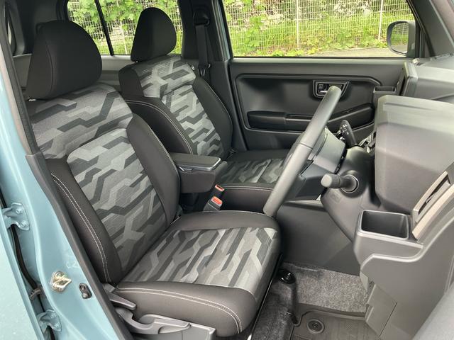 タフト Gターボ ダーククロムベンチャー 前後ダークガーニッシュ ガラスルーフ ルーフレール 15インチアルミ LEDヘッドライト&フォグランプ バックカメラ シートヒーター 電動駐車ブレーキ 自動追従クルコン 衝突被害軽減ブレーキ(11枚目)