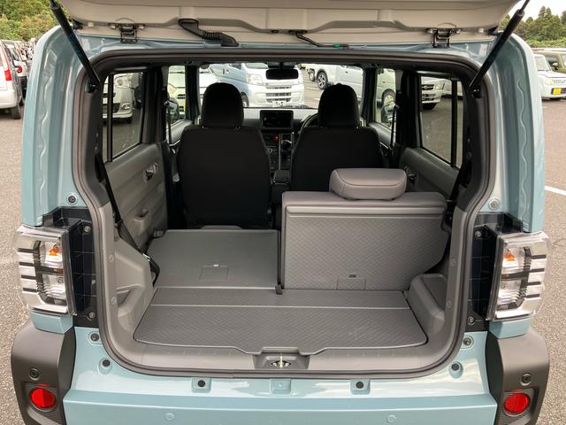 タフト Gターボ ダーククロムベンチャー 前後ダークガーニッシュ ガラスルーフ ルーフレール 15インチアルミ LEDヘッドライト&フォグランプ バックカメラ シートヒーター 電動駐車ブレーキ 自動追従クルコン 衝突被害軽減ブレーキ(14枚目)