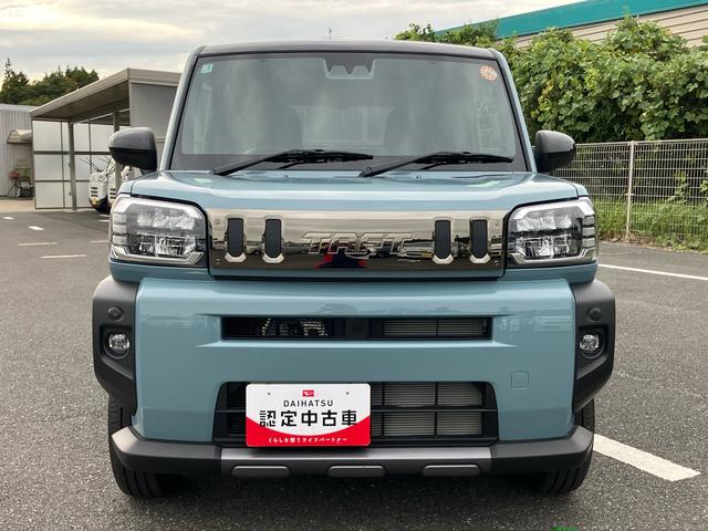 タフト Gターボ ダーククロムベンチャー 前後ダークガーニッシュ ガラスルーフ ルーフレール 15インチアルミ LEDヘッドライト&フォグランプ バックカメラ シートヒーター 電動駐車ブレーキ 自動追従クルコン 衝突被害軽減ブレーキ(16枚目)