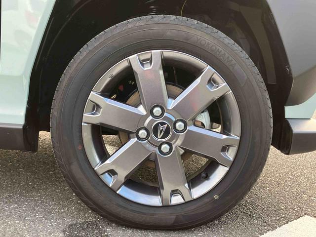 タフト Ｇターボ　ダーククロムベンチャー　前後ダークガーニッシュ　ガラスルーフ　ルーフレール　１５インチアルミ　ＬＥＤヘッドライト＆フォグランプ　バックカメラ　シートヒーター　電動駐車ブレーキ　自動追従クルコン　衝突被害軽減ブレーキ（23枚目）