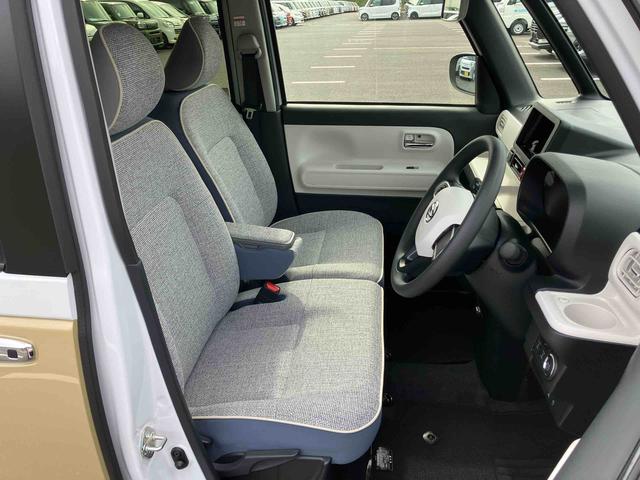 ムーヴキャンバス ストライプスG 両側電動スライドドア LEDヘッドライト&フォグランプ シートヒーター 保温カップホルダー 電動駐車ブレーキ バックカメラ ステアリングスイッチ コーナーセンサー 衝突被害軽減ブレーキ(9枚目)