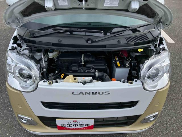 ムーヴキャンバス ストライプスG 両側電動スライドドア LEDヘッドライト&フォグランプ シートヒーター 保温カップホルダー 電動駐車ブレーキ バックカメラ ステアリングスイッチ コーナーセンサー 衝突被害軽減ブレーキ(17枚目)