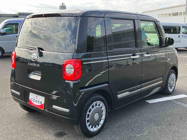 ムーヴキャンバス セオリーGターボ 両側電動スライドドア LEDヘッドライト&フォグランプ シートヒーター 保温カップホルダー 電動駐車ブレーキ バックカメラ ステアリングスイッチ 自動追従クルコン 衝突被害軽減ブレーキ(23枚目)