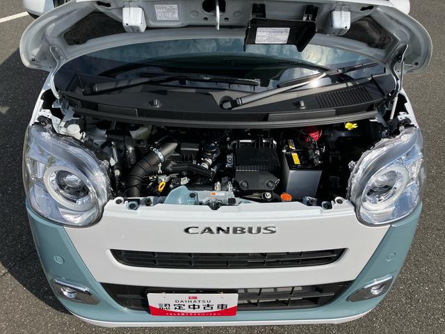 ムーヴキャンバス ストライプスGターボ 両側電動スライドドア LEDヘッドライト&フォグランプ シートヒーター 保温カップホルダー 電動駐車ブレーキ バックカメラ ステアリングスイッチ 自動追従クルコン 衝突被害軽減ブレーキ(17枚目)