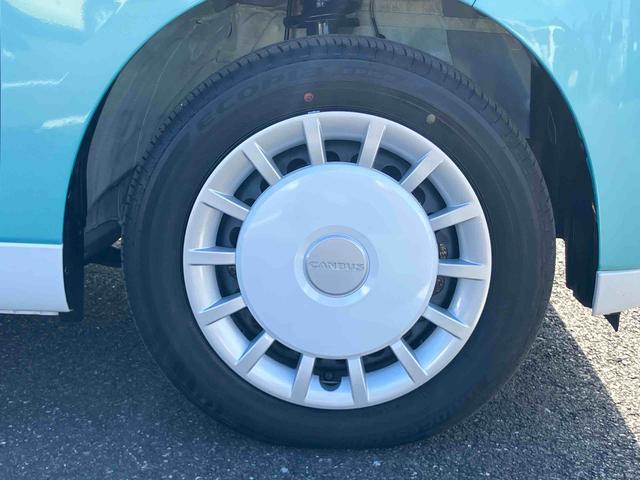 ムーヴキャンバス ストライプスＧターボ　両側電動スライドドア　ＬＥＤヘッドライト＆フォグランプ　シートヒーター　保温カップホルダー　電動駐車ブレーキ　バックカメラ　ステアリングスイッチ　自動追従クルコン　衝突被害軽減ブレーキ（21枚目）