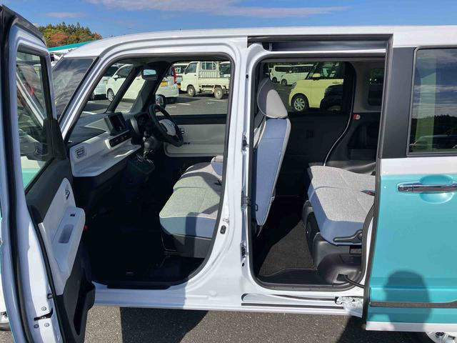 ムーヴキャンバス ストライプスＧターボ　両側電動スライドドア　ＬＥＤヘッドライト＆フォグランプ　シートヒーター　保温カップホルダー　電動駐車ブレーキ　バックカメラ　ステアリングスイッチ　自動追従クルコン　衝突被害軽減ブレーキ（28枚目）