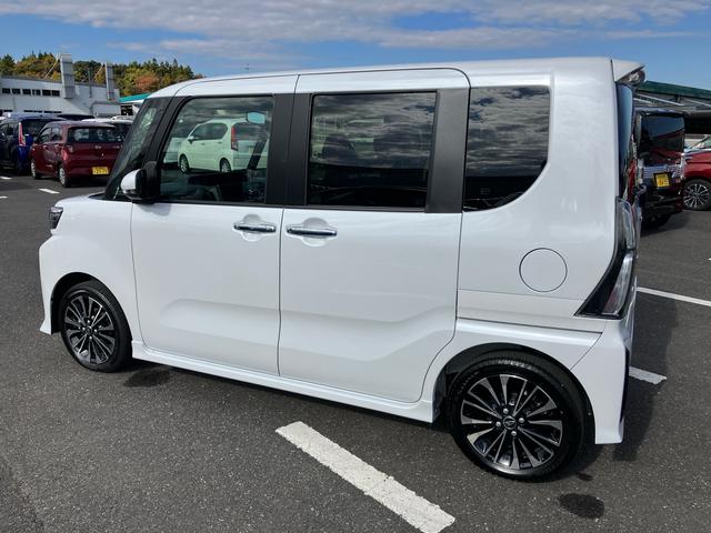 タント カスタムＲＳ　ターボエンジン　１５インチアルミ　バックカメラ　両側電動スライドドア　シートヒーター　電動駐車ブレーキ　ＬＥＤライト＆フォグ　上下２段調節式デッキボード　コーナーセンサー　衝突被害軽減ブレーキ（27枚目）