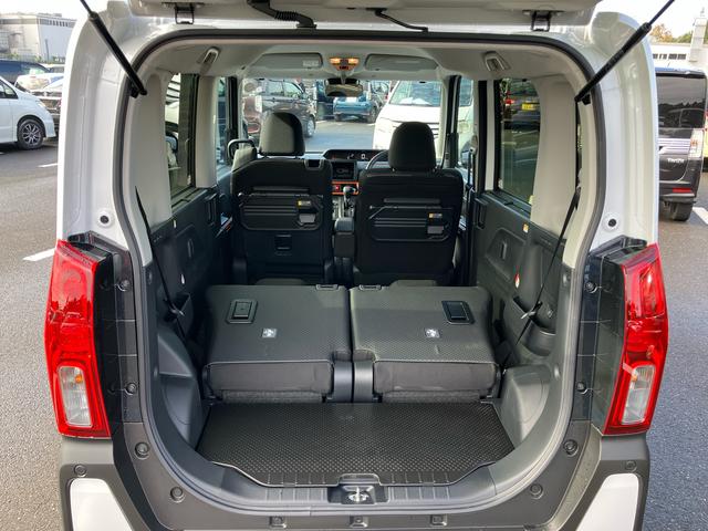 タント ファンクロスターボ ルーフレール 15インチアルミ バックカメラ 両側電動スライドドア シートヒーター 電動駐車ブレーキ LEDライト&フォグ 上下2段調節式デッキボード コーナーセンサー 衝突被害軽減ブレーキ(14枚目)