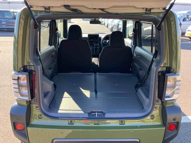 タフト Gターボ ダーククロムベンチャー 前後ダークガーニッシュ ガラスルーフ ルーフレール 15インチアルミ LEDヘッドライト&フォグランプ バックカメラ シートヒーター 電動駐車ブレーキ 自動追従クルコン 衝突被害軽減ブレーキ(15枚目)