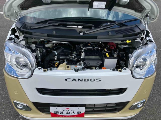 ムーヴキャンバス ストライプスGターボ 両側電動スライドドア LEDヘッドライト&フォグランプ シートヒーター 保温カップホルダー 電動駐車ブレーキ バックカメラ ステアリングスイッチ 自動追従クルコン 衝突被害軽減ブレーキ(17枚目)