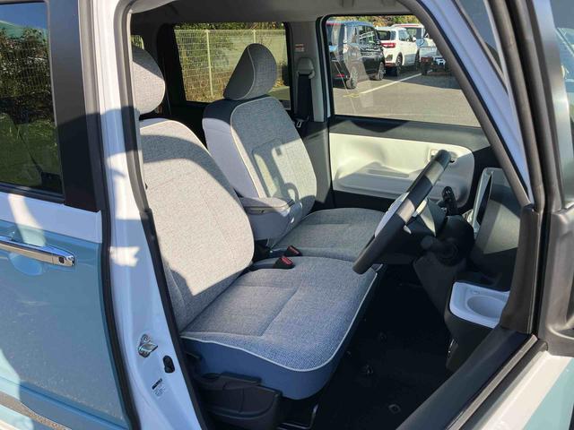 ムーヴキャンバス ストライプスＧターボ　両側電動スライドドア　ＬＥＤヘッドライト＆フォグランプ　シートヒーター　保温カップホルダー　電動駐車ブレーキ　バックカメラ　ステアリングスイッチ　自動追従クルコン　衝突被害軽減ブレーキ（9枚目）