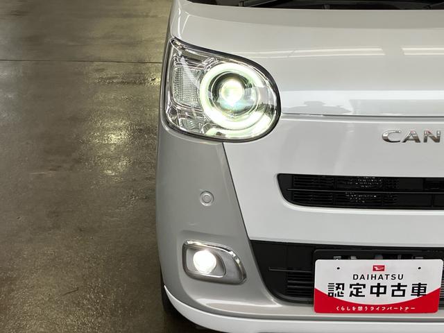 ムーヴキャンバス ストライプスＧ　ＬＥＤヘッドライト／両側電動スライドドア／コーナーセンサー／アイドリングストップ／衝突回避支援システム／横滑り防止装置／オートライト／オートエアコン／キーフリー／電動格納ミラー／電動パーキングブレーキ（4枚目）