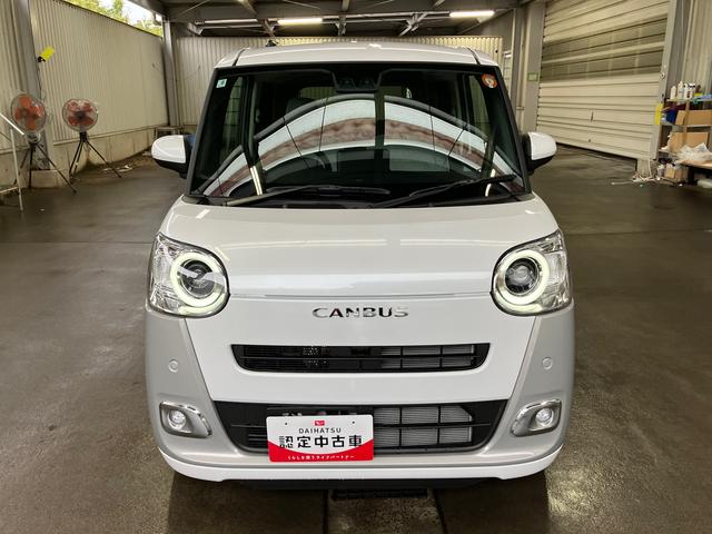 ムーヴキャンバス ストライプスＧ　ＬＥＤヘッドライト／両側電動スライドドア／コーナーセンサー／アイドリングストップ／衝突回避支援システム／横滑り防止装置／オートライト／オートエアコン／キーフリー／電動格納ミラー／電動パーキングブレーキ（14枚目）