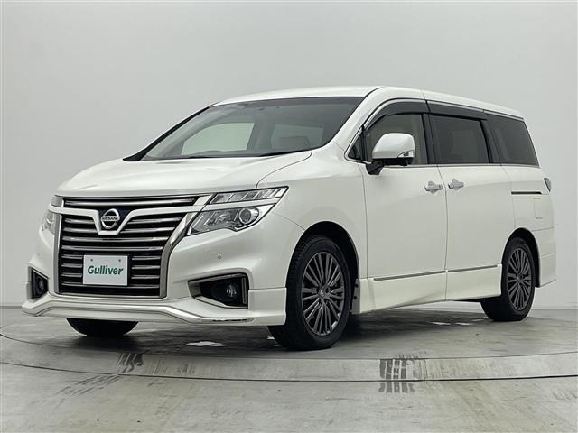 エルグランド 250ハイウェイスターSホワイトレザーアーバンクロム 純正ナビ 後席モニター 両側パワースライドドア パワーバックドア ホワイトレザーシート シートヒーター 助手席/2列目オットマン クルーズコントロール アラウンドビューモニター LEDヘッドライト(40枚目)