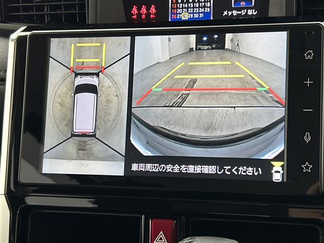 ルーミー カスタムG モデリスタエアロ 純正9型ディスプレイ パノラミックビューモニター シートヒーター 両側パワースライドドア ETC ドライブレコーダー フルセグTV LEDヘッドランプ クリアランスソナー 禁煙車(6枚目)