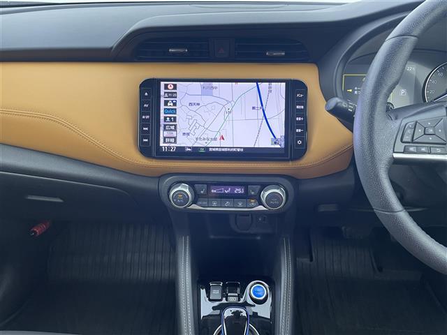 キックス X ツートーンインテリアエディション 純正9型ナビ プロパイロット アラウンドビューモニター インテリジェントルームミラー LEDヘッドライト エマージェンシーブレーキ 車線逸脱警報 ETC シートヒーター ドライブレコーダー 禁煙(9枚目)